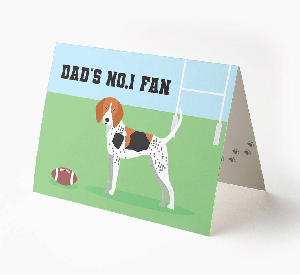No.1 Fan - Rugby: Personalised {breedFullName} Card