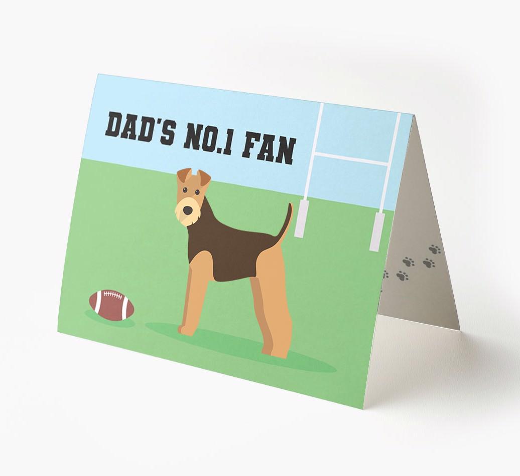 No.1 Fan - Rugby: Personalised {breedFullName} Card