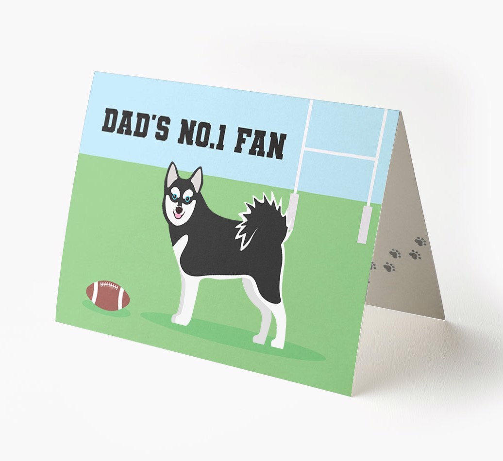 No.1 Fan - Rugby: Personalised {breedFullName} Card