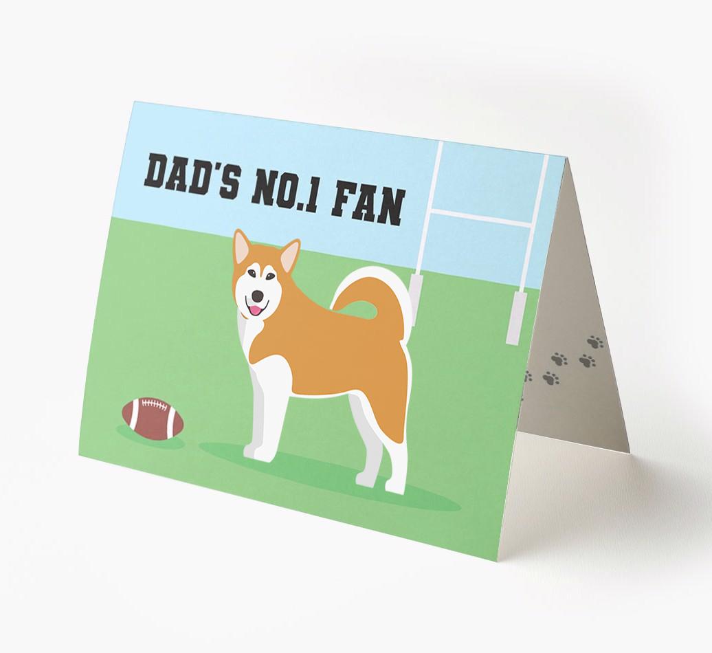 No.1 Fan - Rugby: Personalised {breedFullName} Card