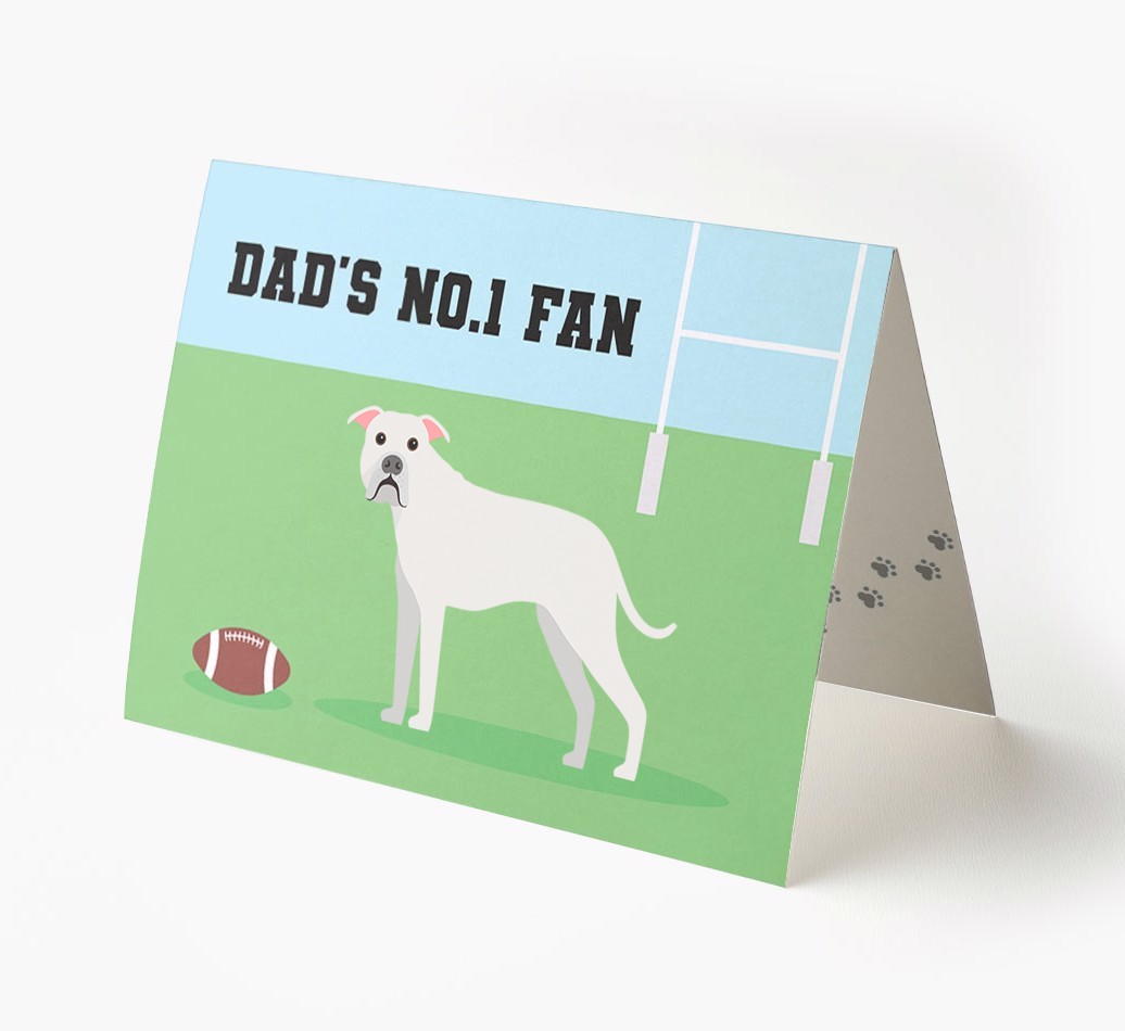 No.1 Fan - Rugby: Personalised {breedFullName} Card