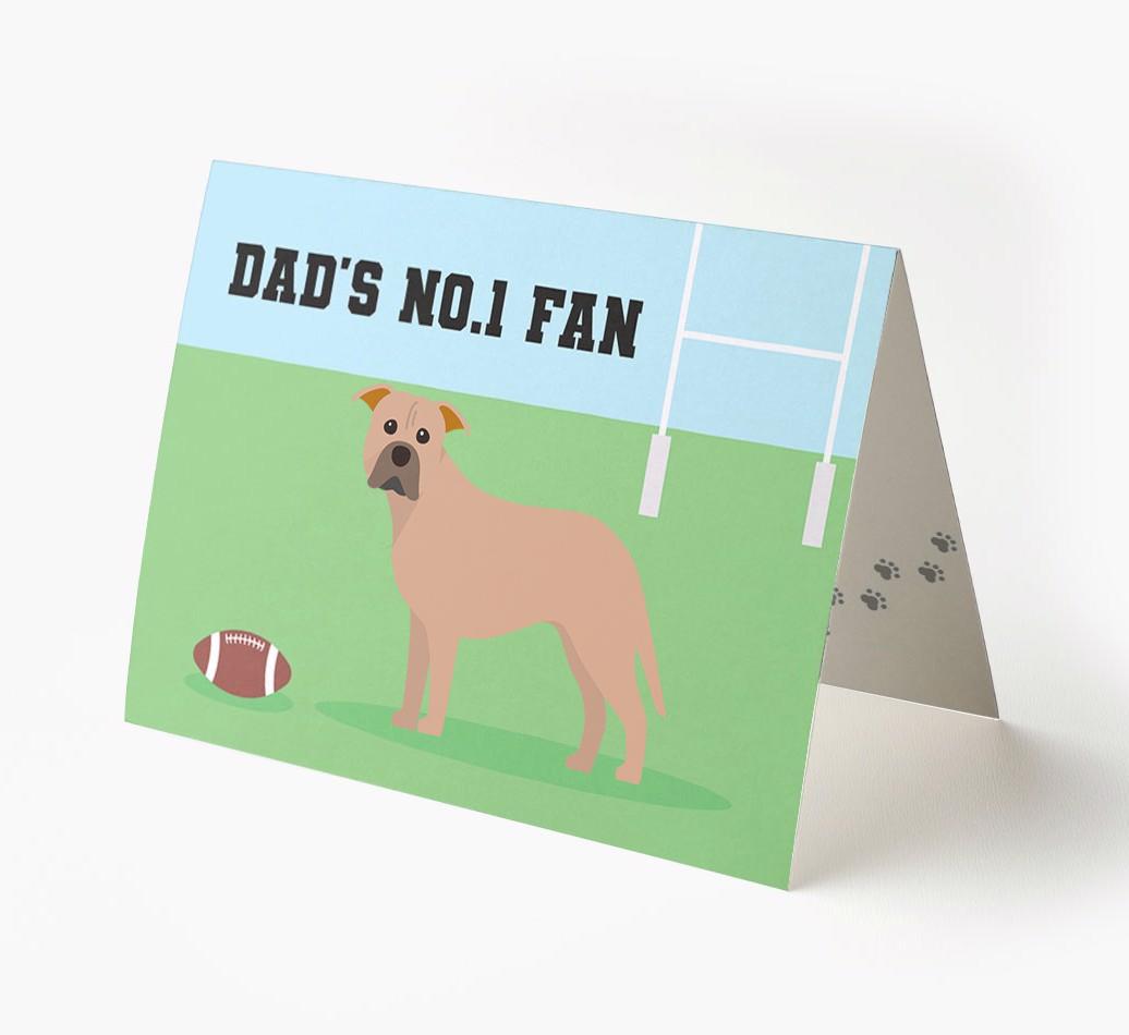 No.1 Fan - Rugby: Personalised {breedFullName} Card