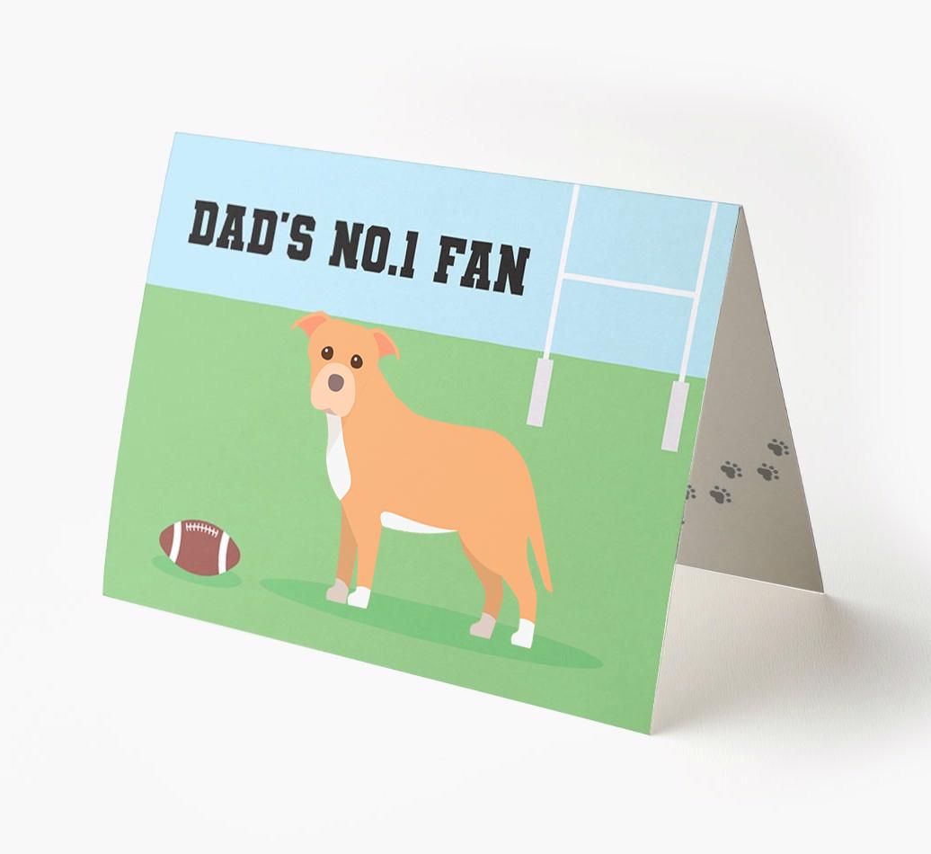 No.1 Fan - Rugby: Personalised {breedFullName} Card