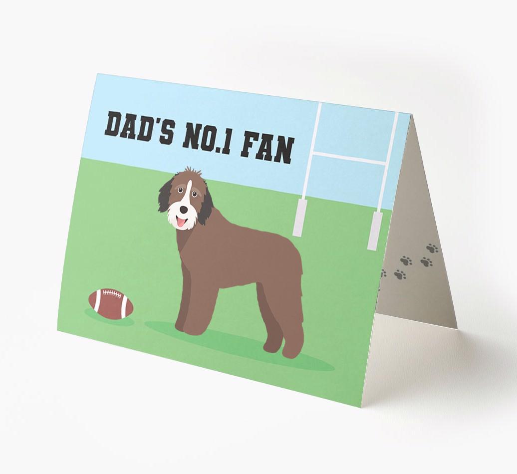 No.1 Fan - Rugby: Personalised {breedFullName} Card