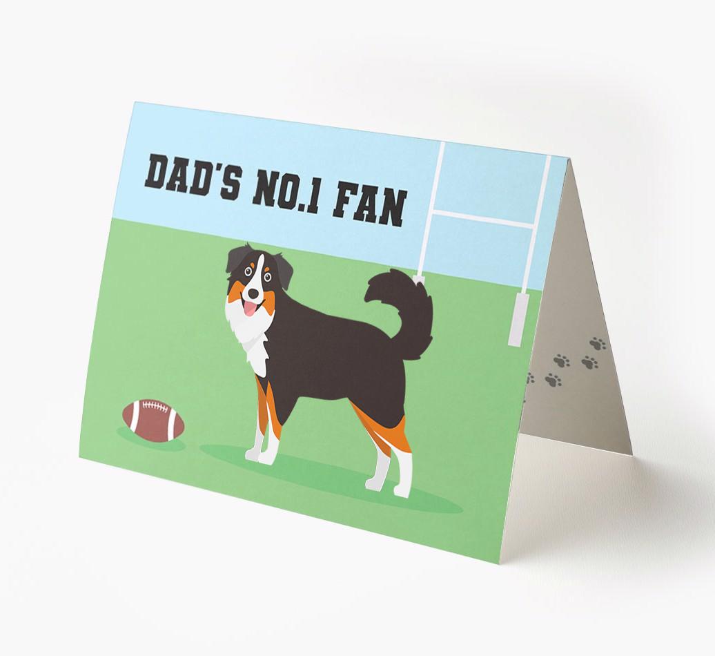 No.1 Fan - Rugby: Personalised {breedFullName} Card