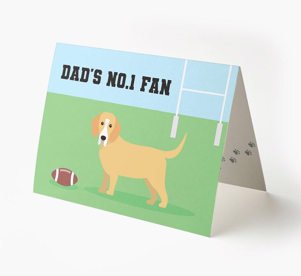 No.1 Fan - Rugby: Personalised {breedFullName} Card