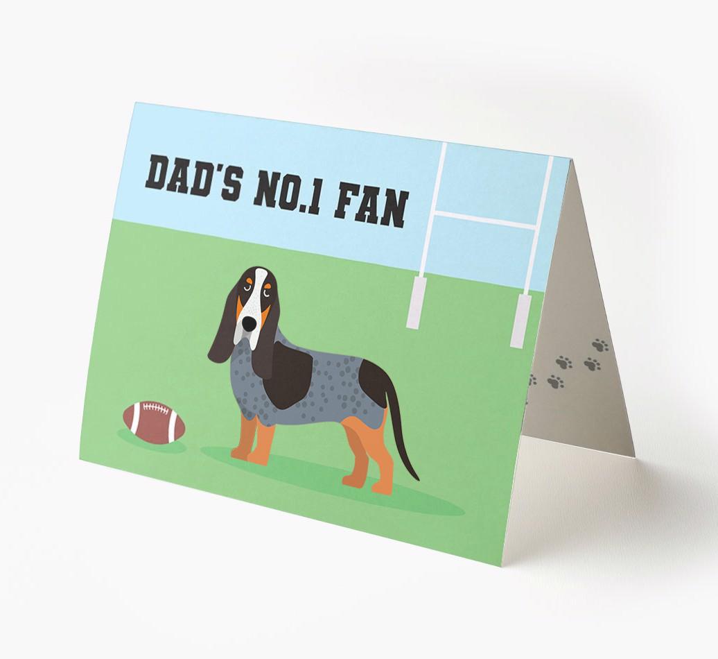 No.1 Fan - Rugby: Personalised {breedFullName} Card