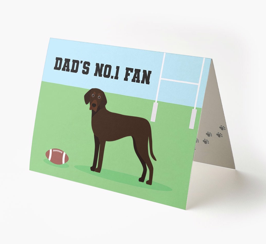 No.1 Fan - Rugby: Personalised {breedFullName} Card