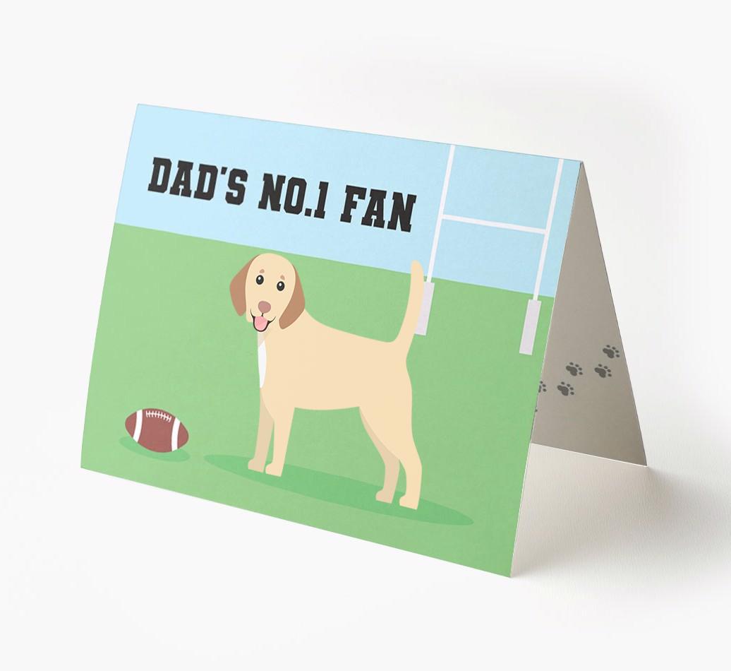 No.1 Fan - Rugby: Personalised {breedFullName} Card