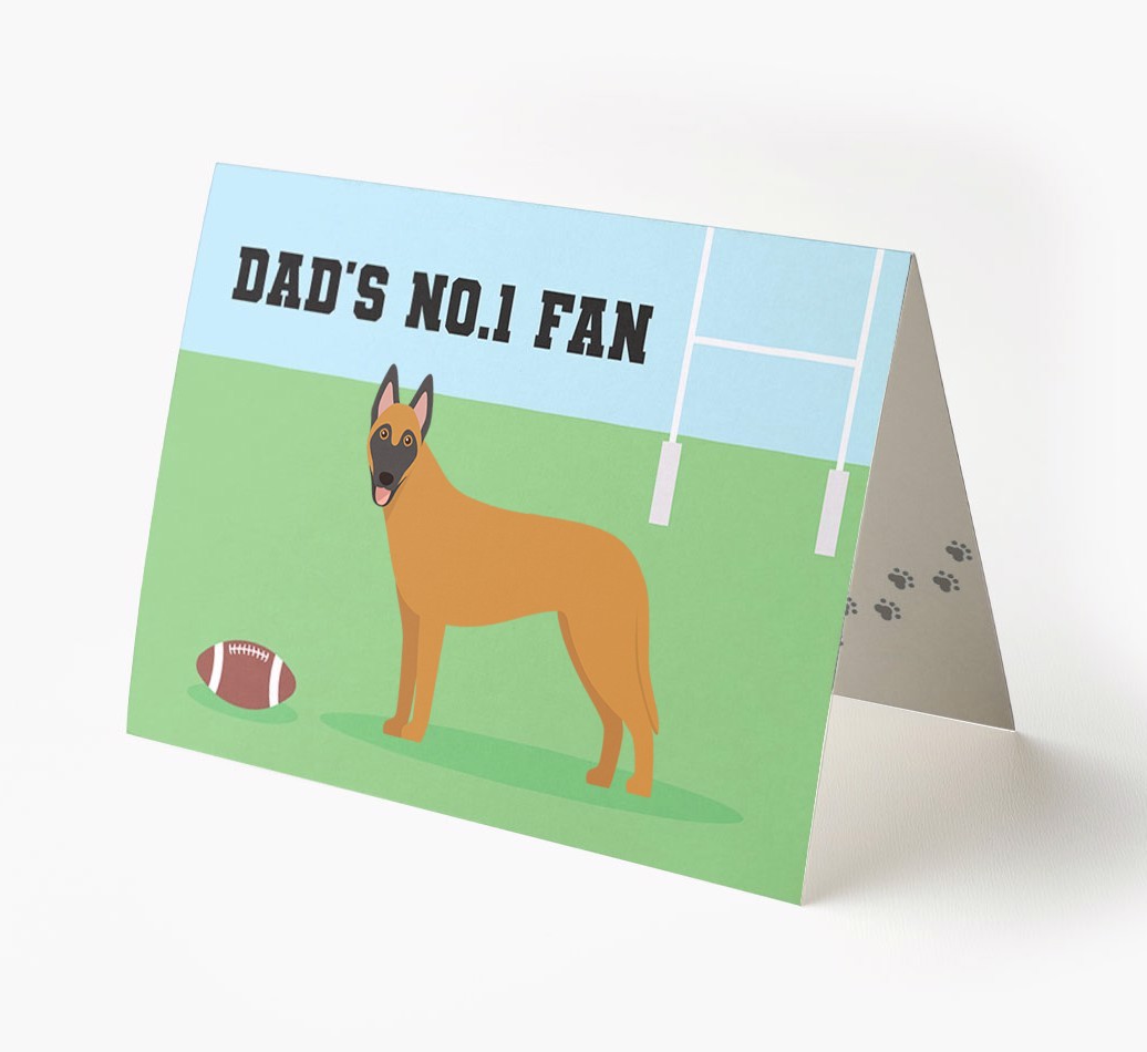 No.1 Fan - Rugby: Personalised {breedFullName} Card