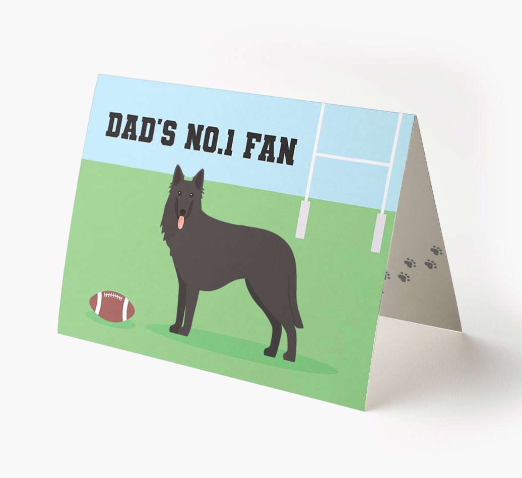 No.1 Fan - Rugby: Personalised {breedFullName} Card