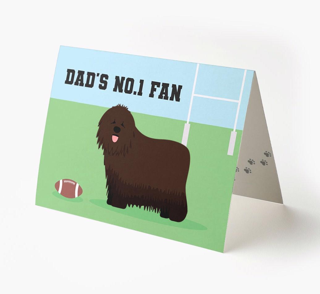 No.1 Fan - Rugby: Personalised {breedFullName} Card