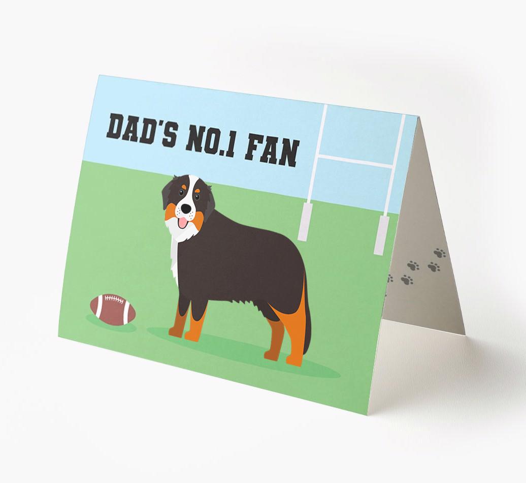 No.1 Fan - Rugby: Personalised {breedFullName} Card