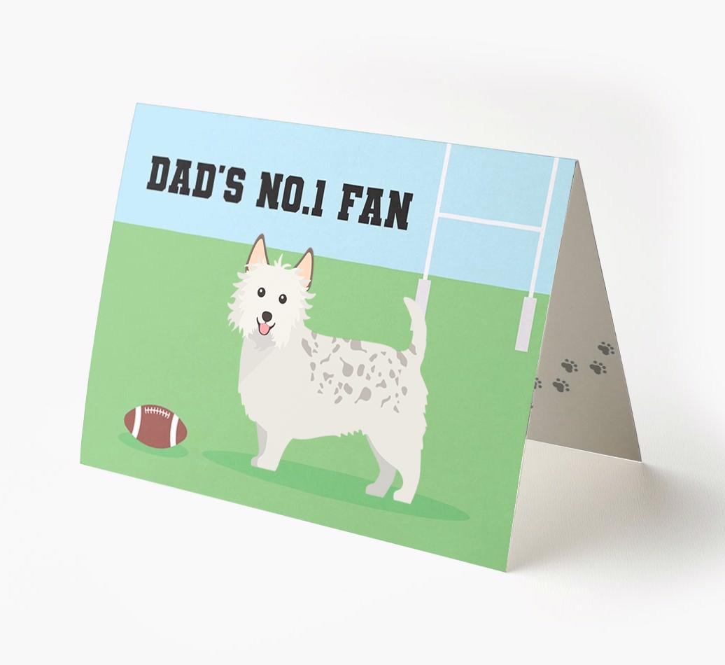 No.1 Fan - Rugby: Personalised {breedFullName} Card