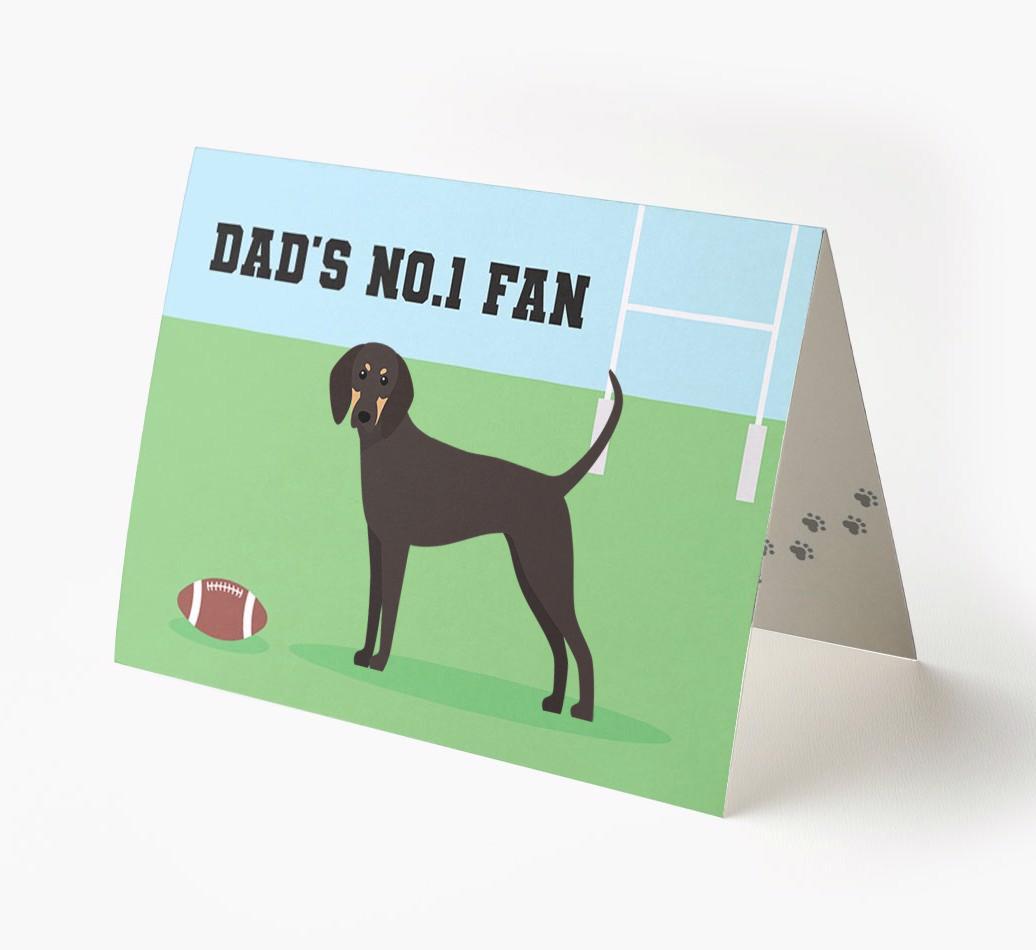 No.1 Fan - Rugby: Personalised {breedFullName} Card