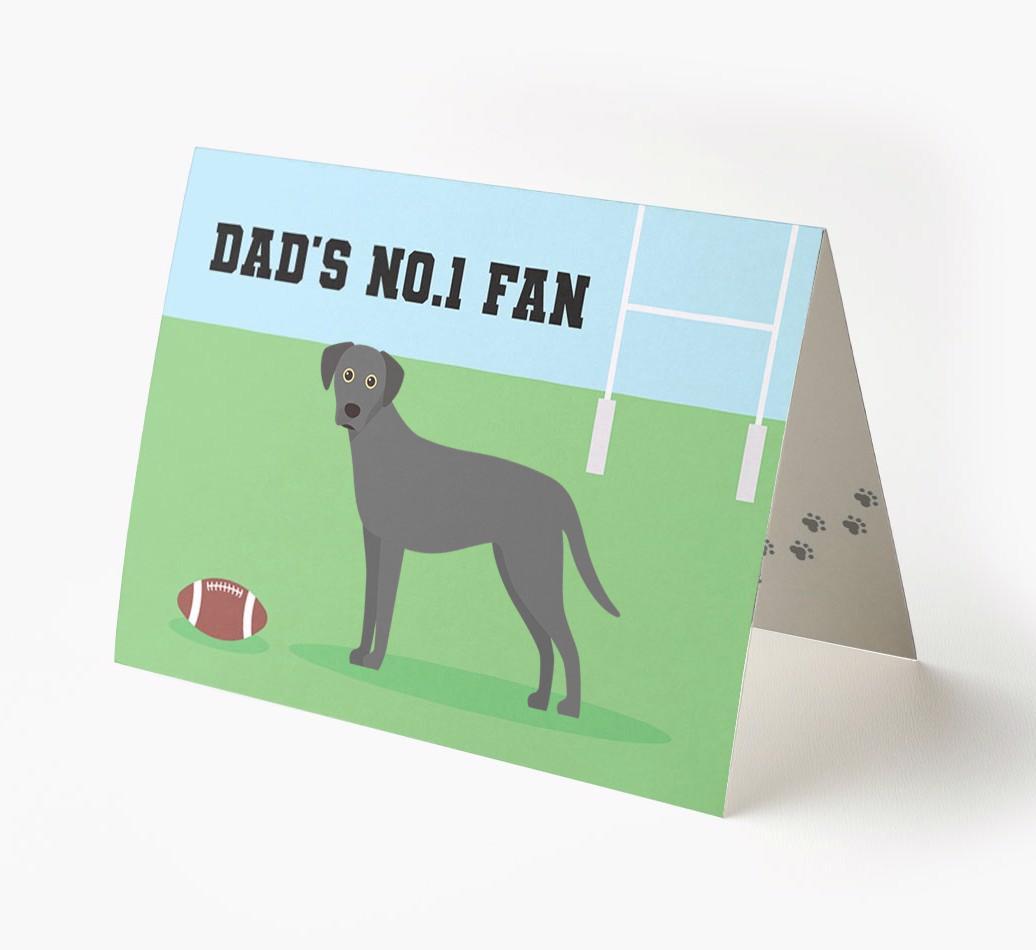 No.1 Fan - Rugby: Personalised {breedFullName} Card