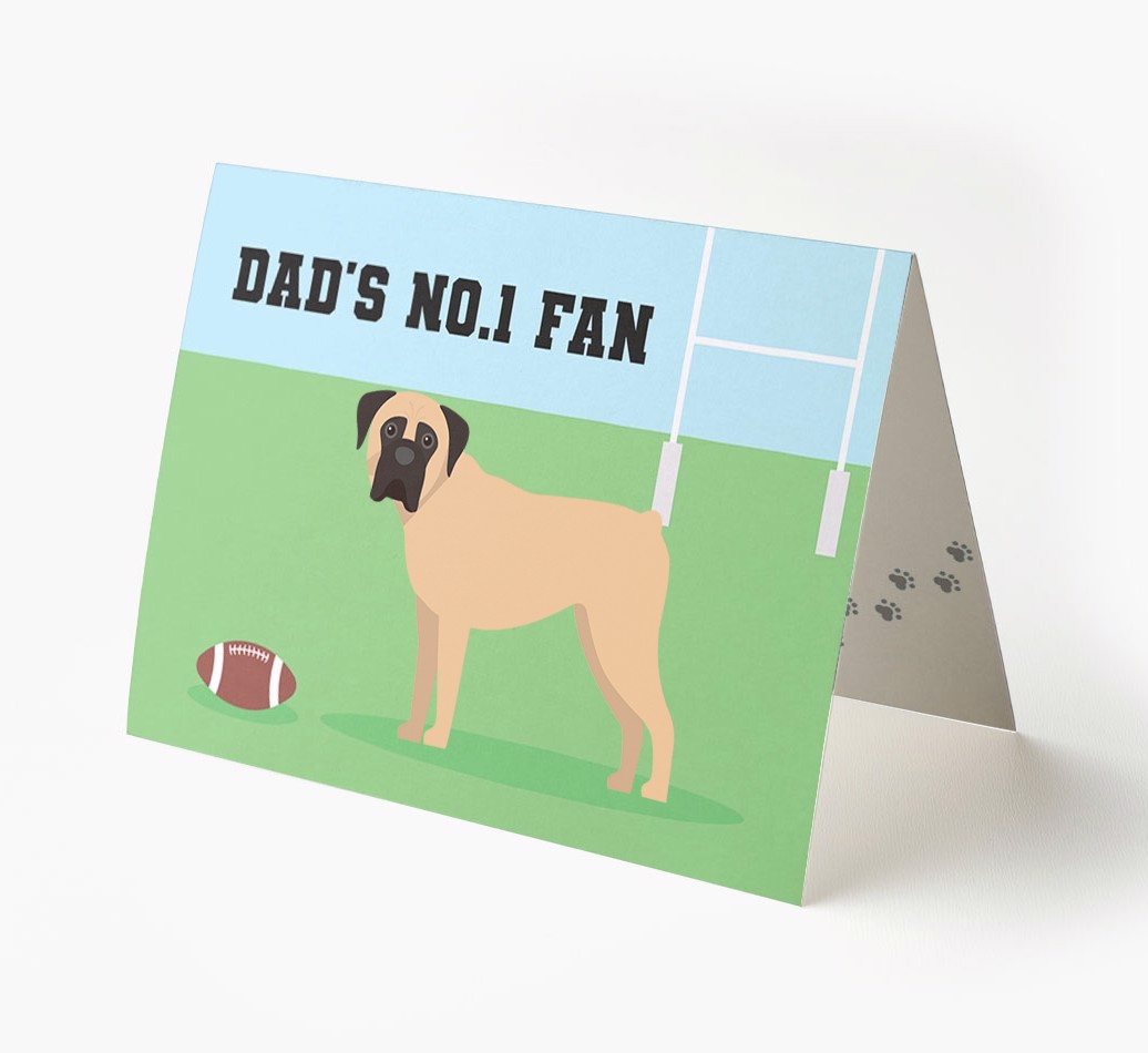 No.1 Fan - Rugby: Personalised {breedFullName} Card