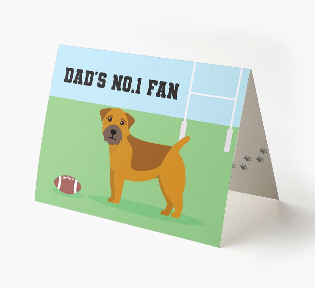 No.1 Fan - Rugby: Personalised {breedFullName} Card