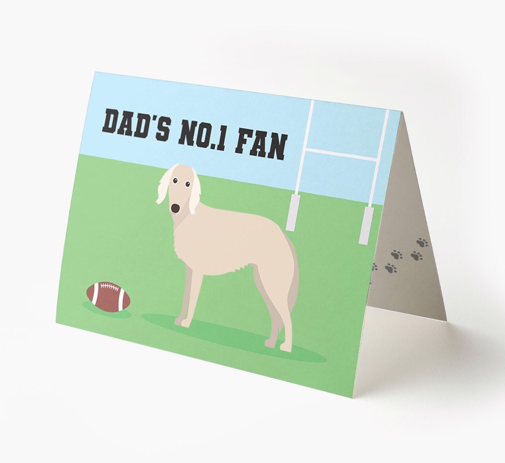 No.1 Fan - Rugby: Personalised {breedFullName} Card