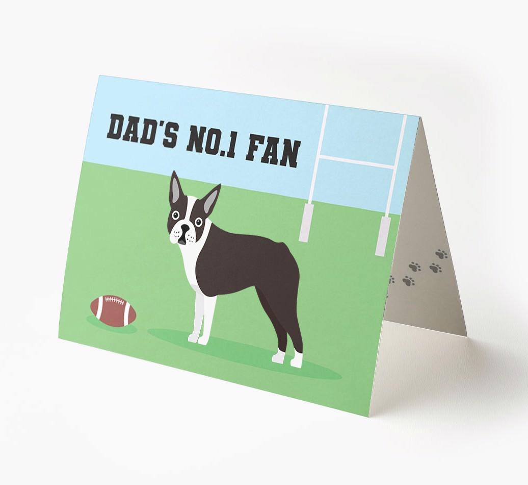No.1 Fan - Rugby: Personalised {breedFullName} Card