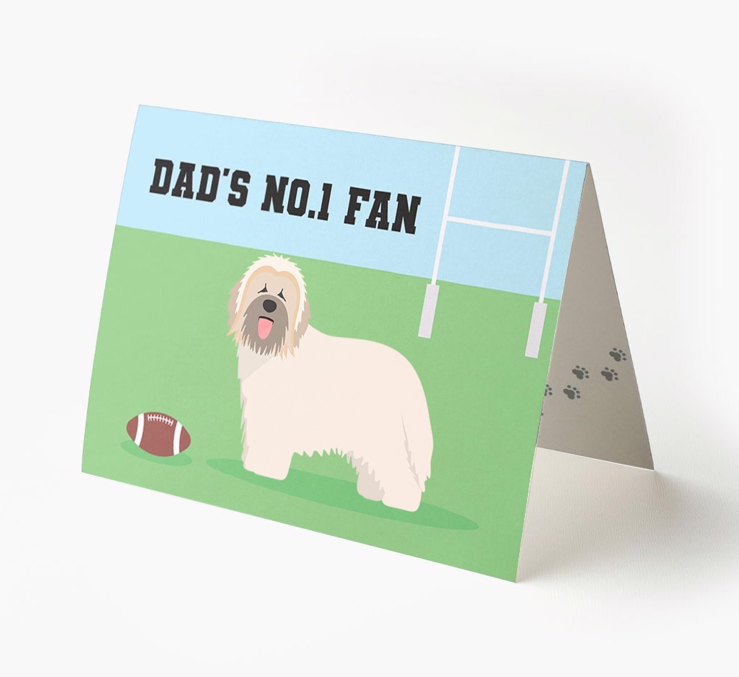 No.1 Fan - Rugby: Personalised {breedFullName} Card