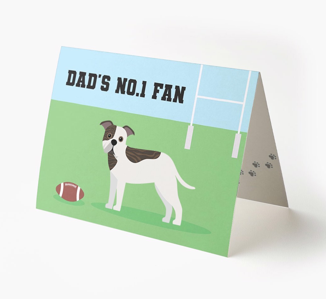 No.1 Fan - Rugby: Personalised {breedFullName} Card