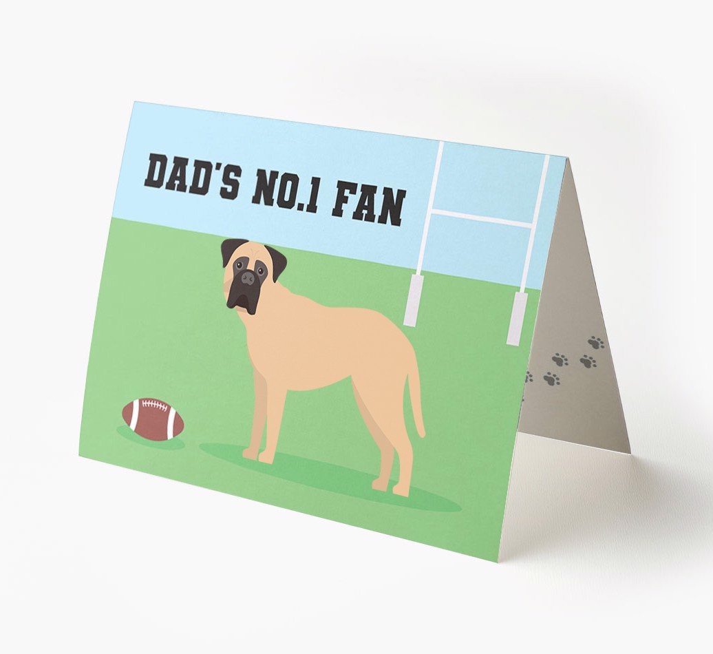 No.1 Fan - Rugby: Personalised {breedFullName} Card