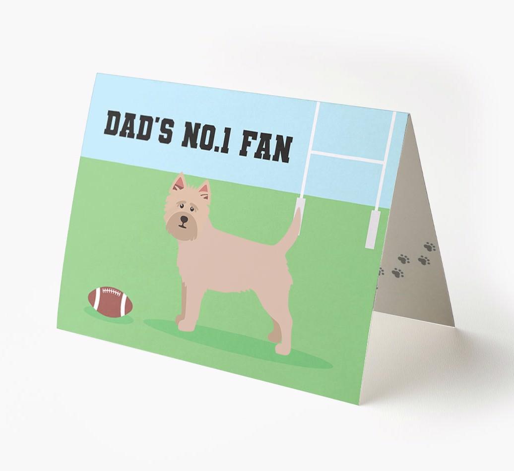 No.1 Fan - Rugby: Personalised {breedFullName} Card