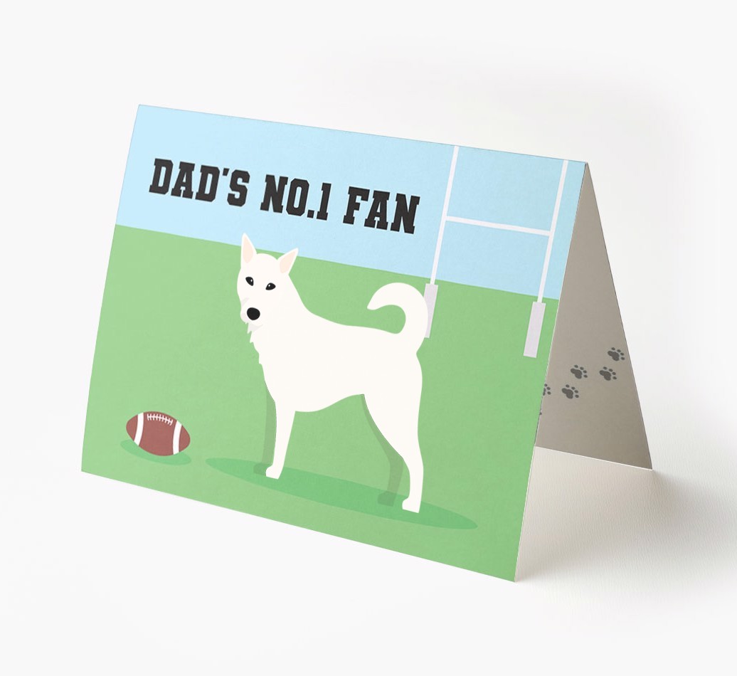 No.1 Fan - Rugby: Personalised {breedFullName} Card