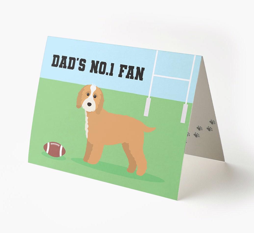 No.1 Fan - Rugby: Personalised {breedFullName} Card