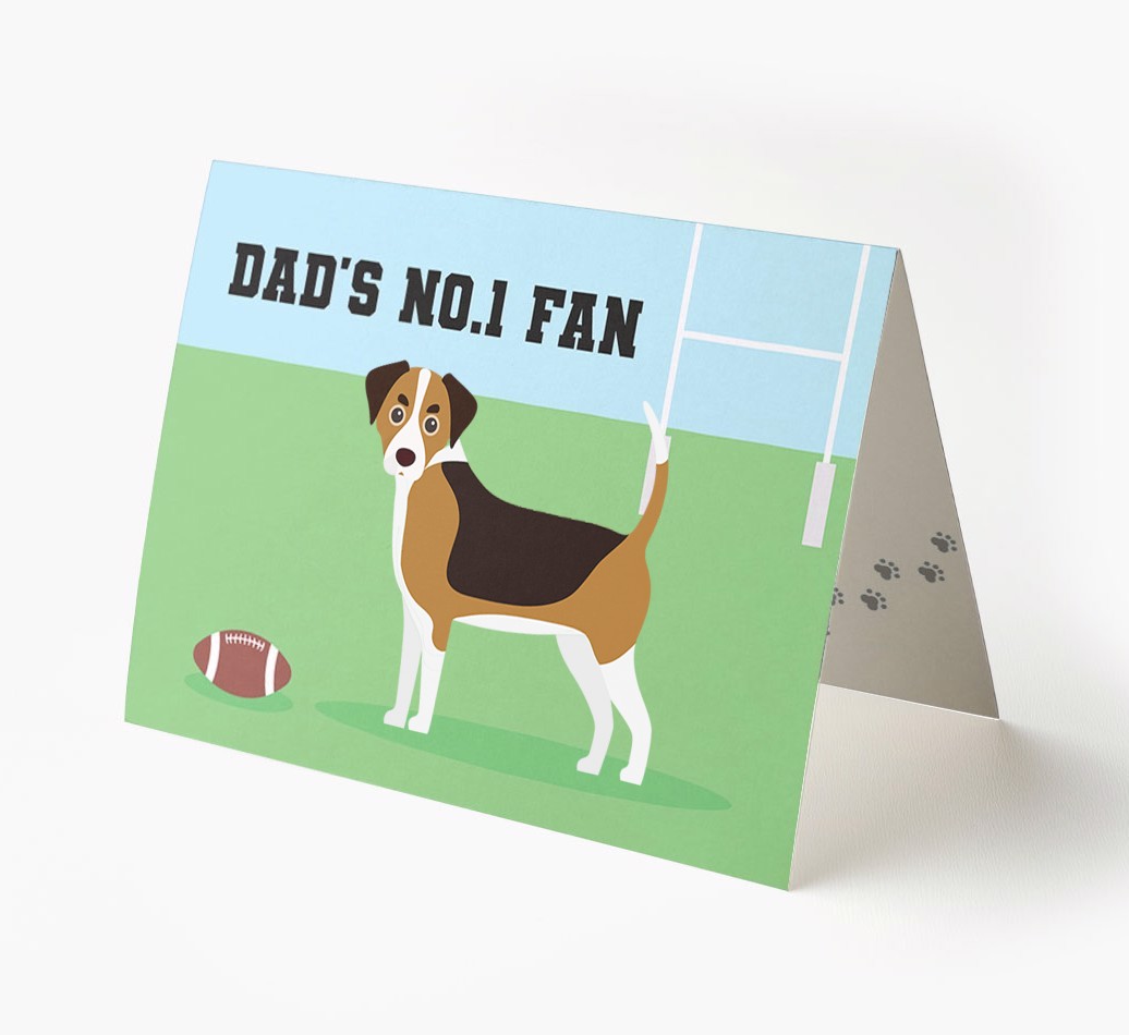 No.1 Fan - Rugby: Personalised {breedFullName} Card