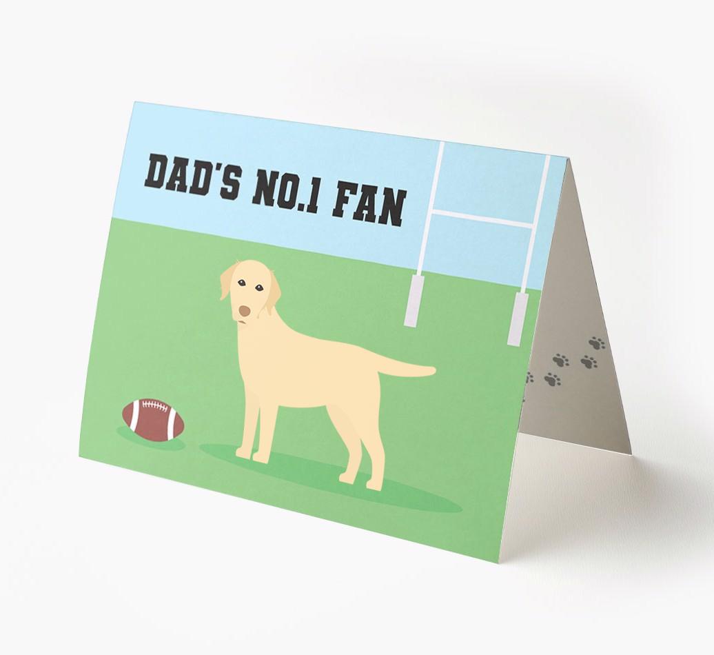 No.1 Fan - Rugby: Personalised {breedFullName} Card