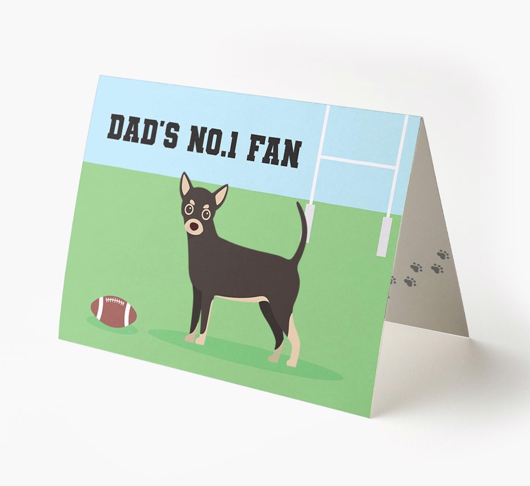 No.1 Fan - Rugby: Personalised {breedFullName} Card
