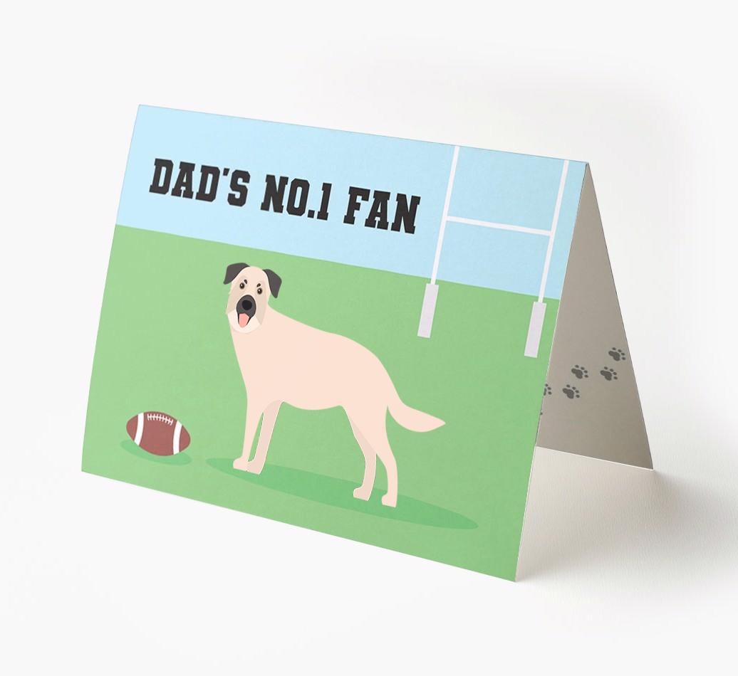 No.1 Fan - Rugby: Personalised {breedFullName} Card
