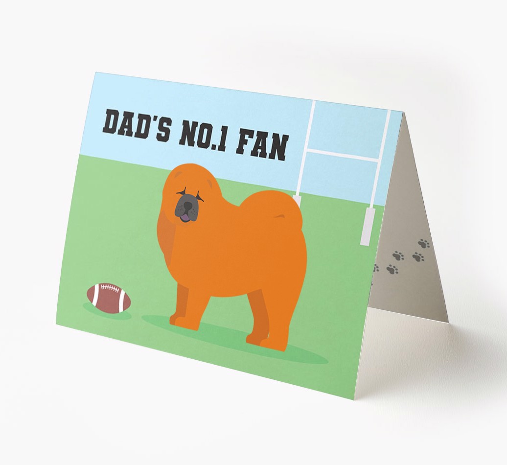 No.1 Fan - Rugby: Personalised {breedFullName} Card