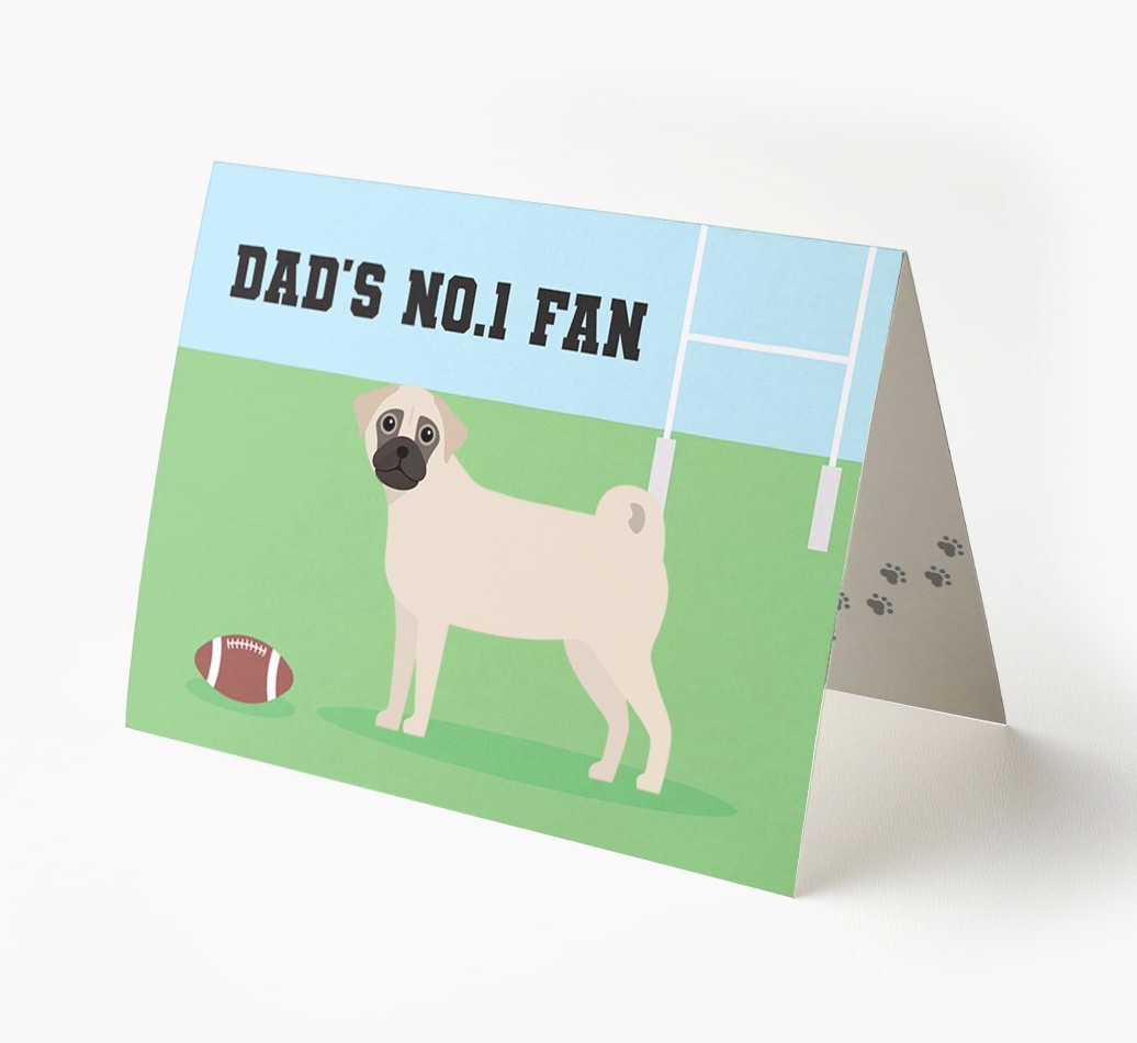 No.1 Fan - Rugby: Personalised {breedFullName} Card