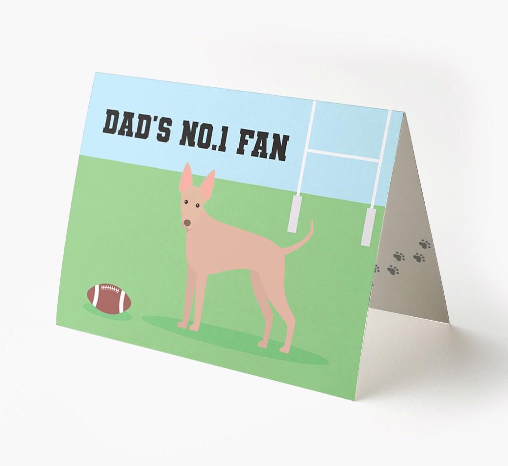 No.1 Fan - Rugby: Personalised {breedFullName} Card