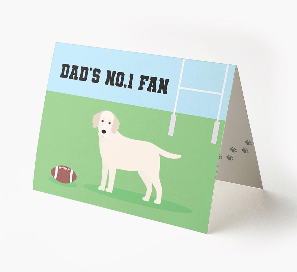 No.1 Fan - Rugby: Personalised {breedFullName} Card