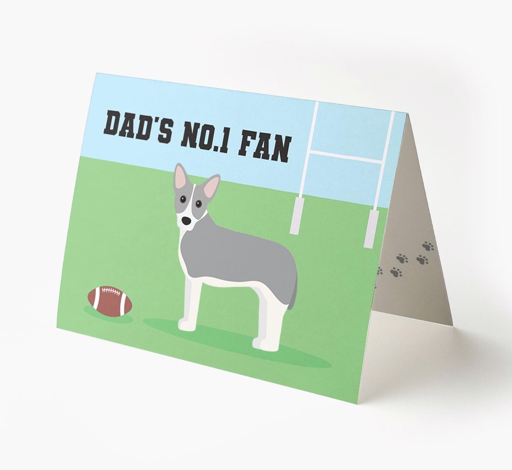 No.1 Fan - Rugby: Personalised {breedFullName} Card
