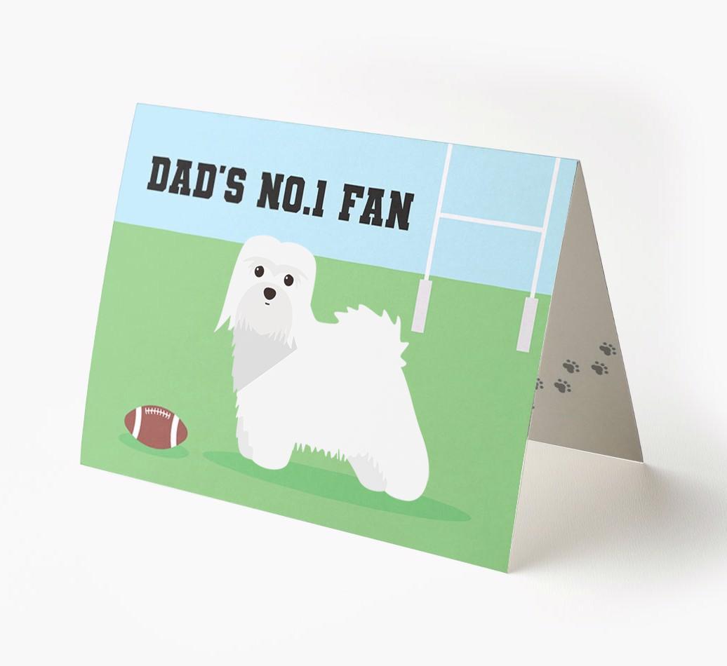 No.1 Fan - Rugby: Personalised {breedFullName} Card