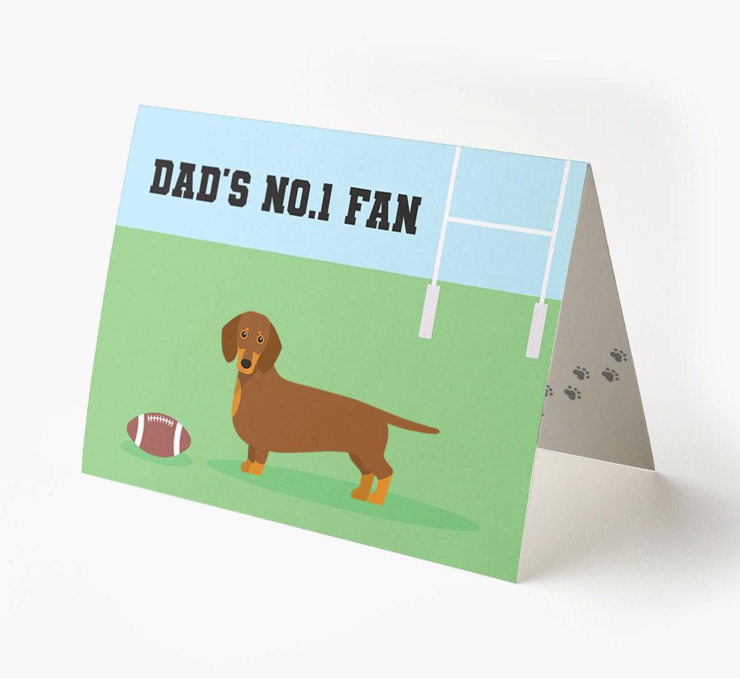No.1 Fan - Rugby: Personalised {breedFullName} Card
