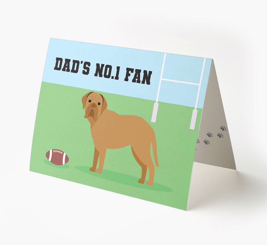 No.1 Fan - Rugby: Personalised {breedFullName} Card