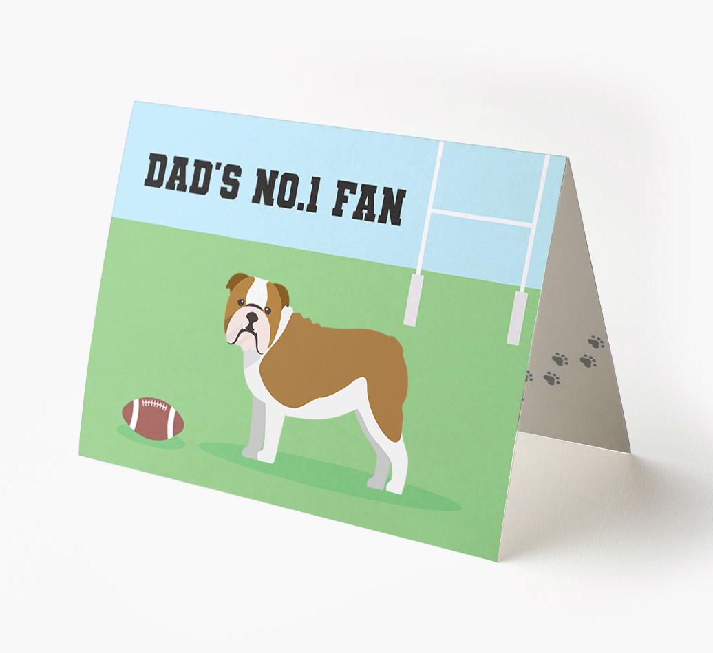 No.1 Fan - Rugby: Personalised {breedFullName} Card