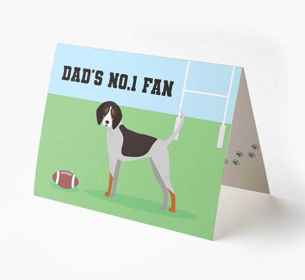 No.1 Fan - Rugby: Personalised {breedFullName} Card