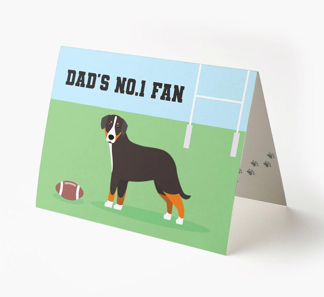 No.1 Fan - Rugby: Personalised {breedFullName} Card