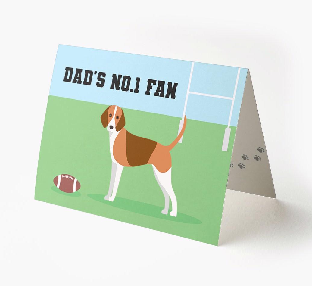 No.1 Fan - Rugby: Personalised {breedFullName} Card