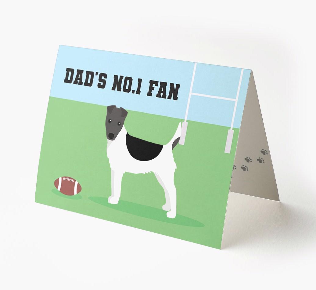 No.1 Fan - Rugby: Personalised {breedFullName} Card