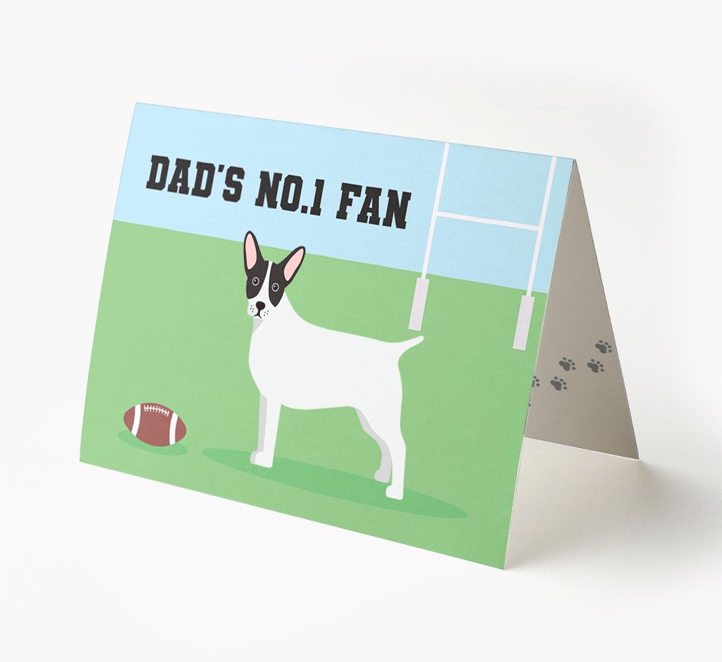 No.1 Fan - Rugby: Personalised {breedFullName} Card