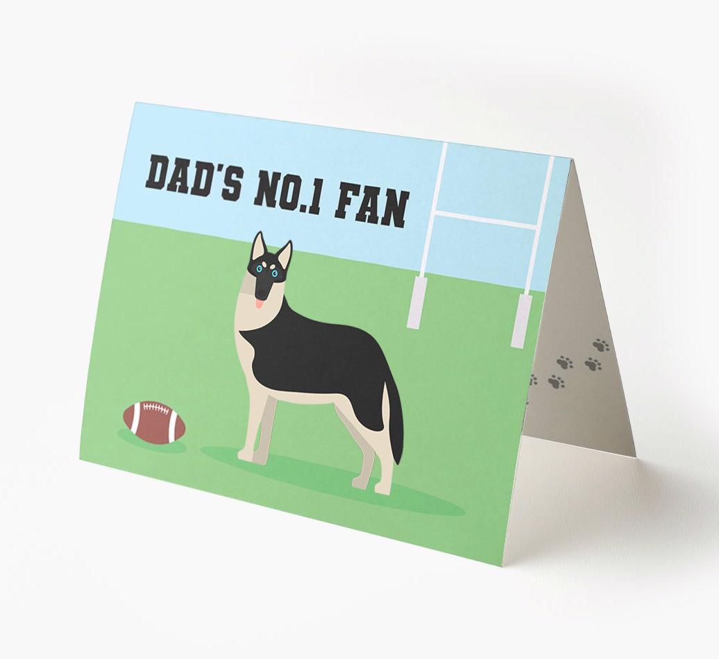 No.1 Fan - Rugby: Personalised {breedFullName} Card