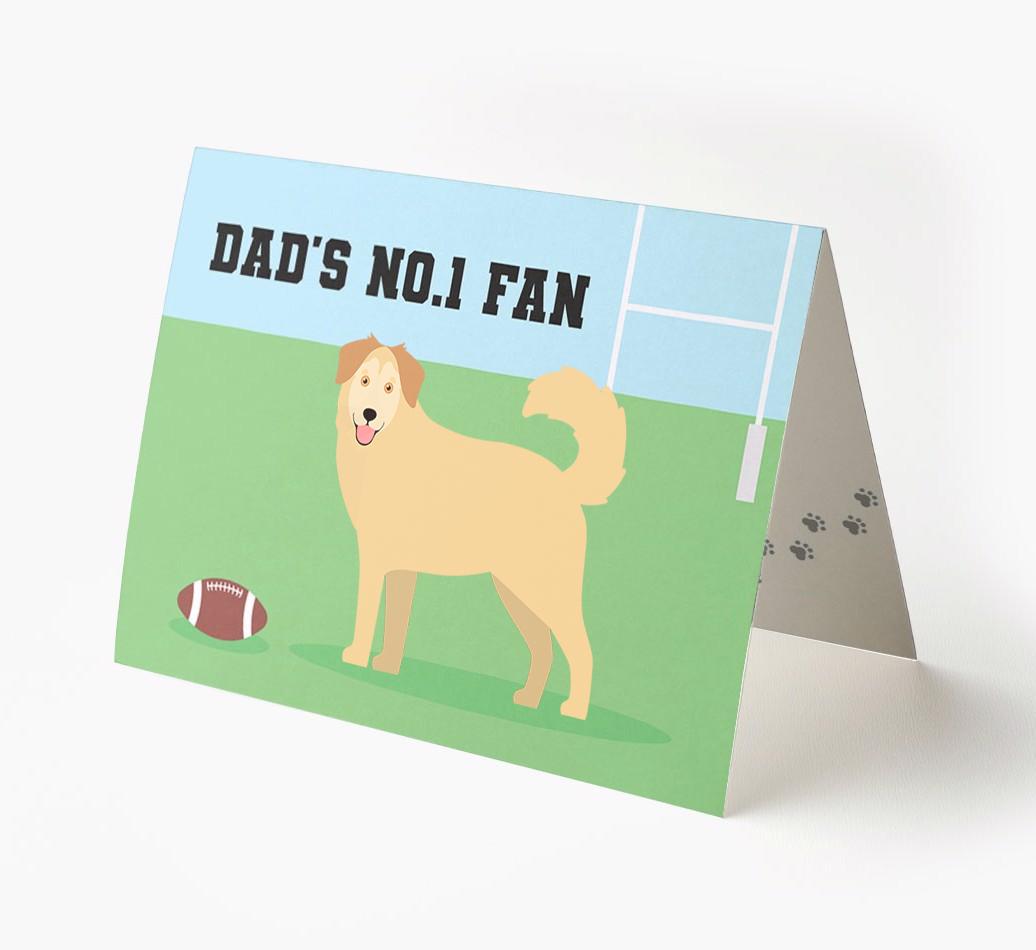 No.1 Fan - Rugby: Personalised {breedFullName} Card